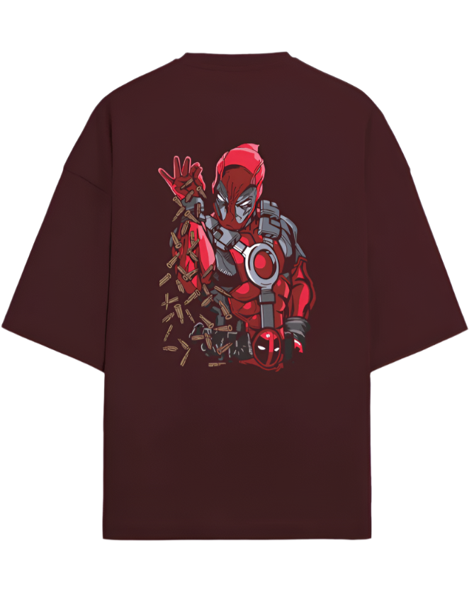 Deadpool Bullet Bae: Oversized Terry Shirt with a Twist