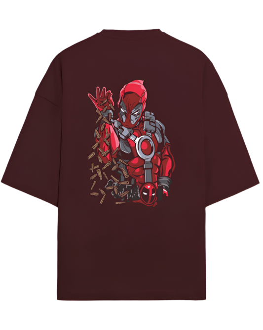 Deadpool Bullet Bae: Oversized Terry Shirt with a Twist