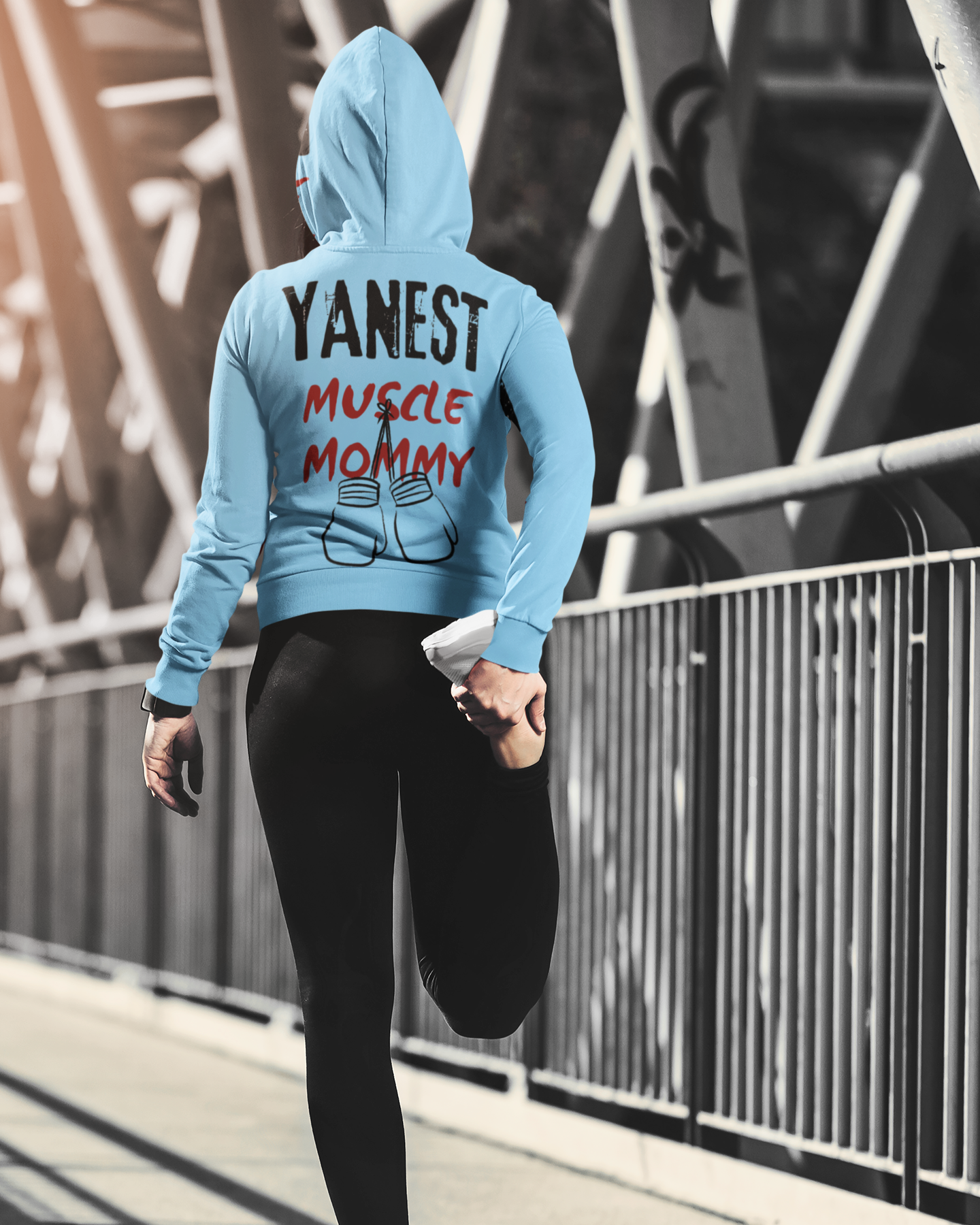 Yanest Muscle Mommy Power Hoodie