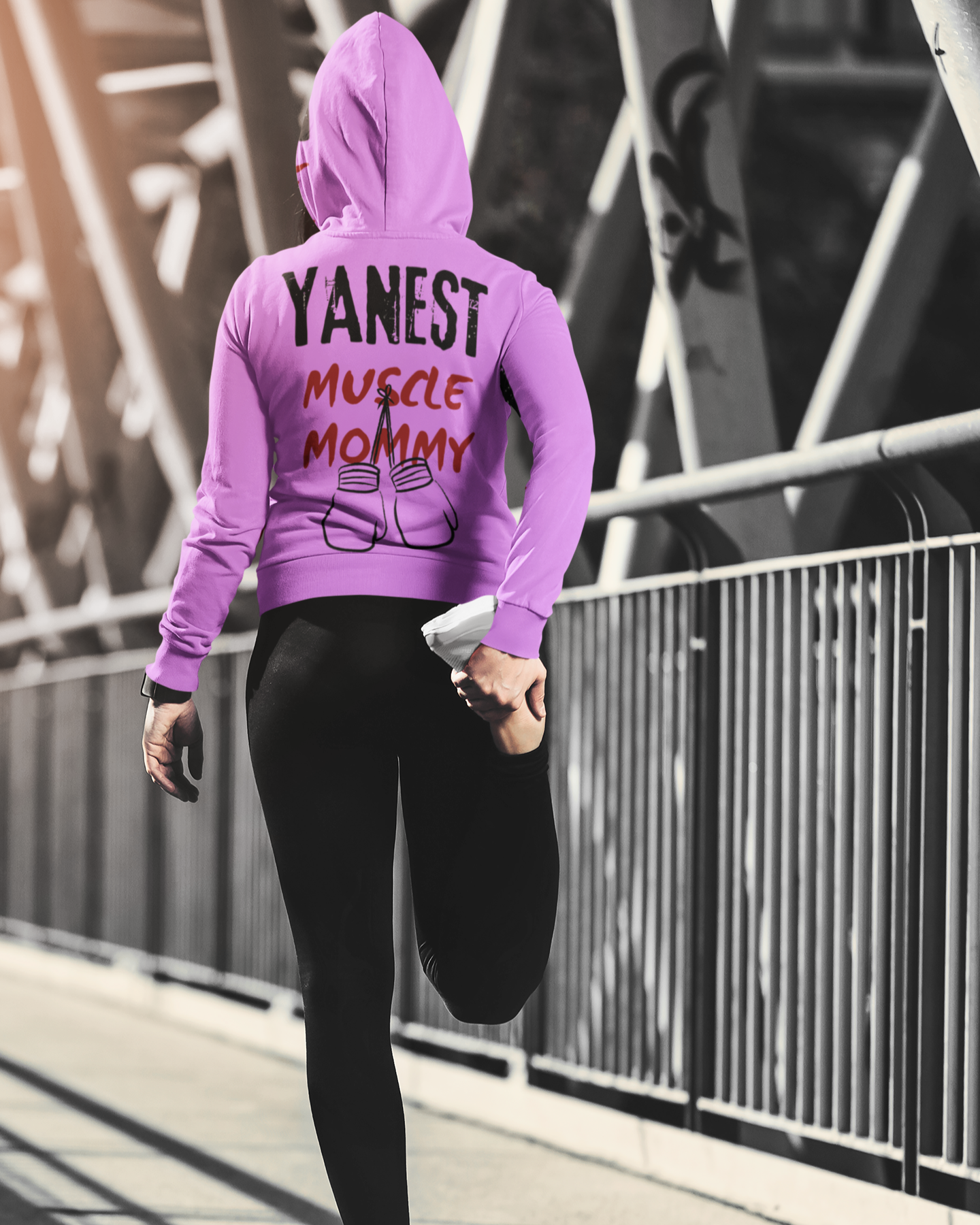 Yanest Muscle Mommy Power Hoodie